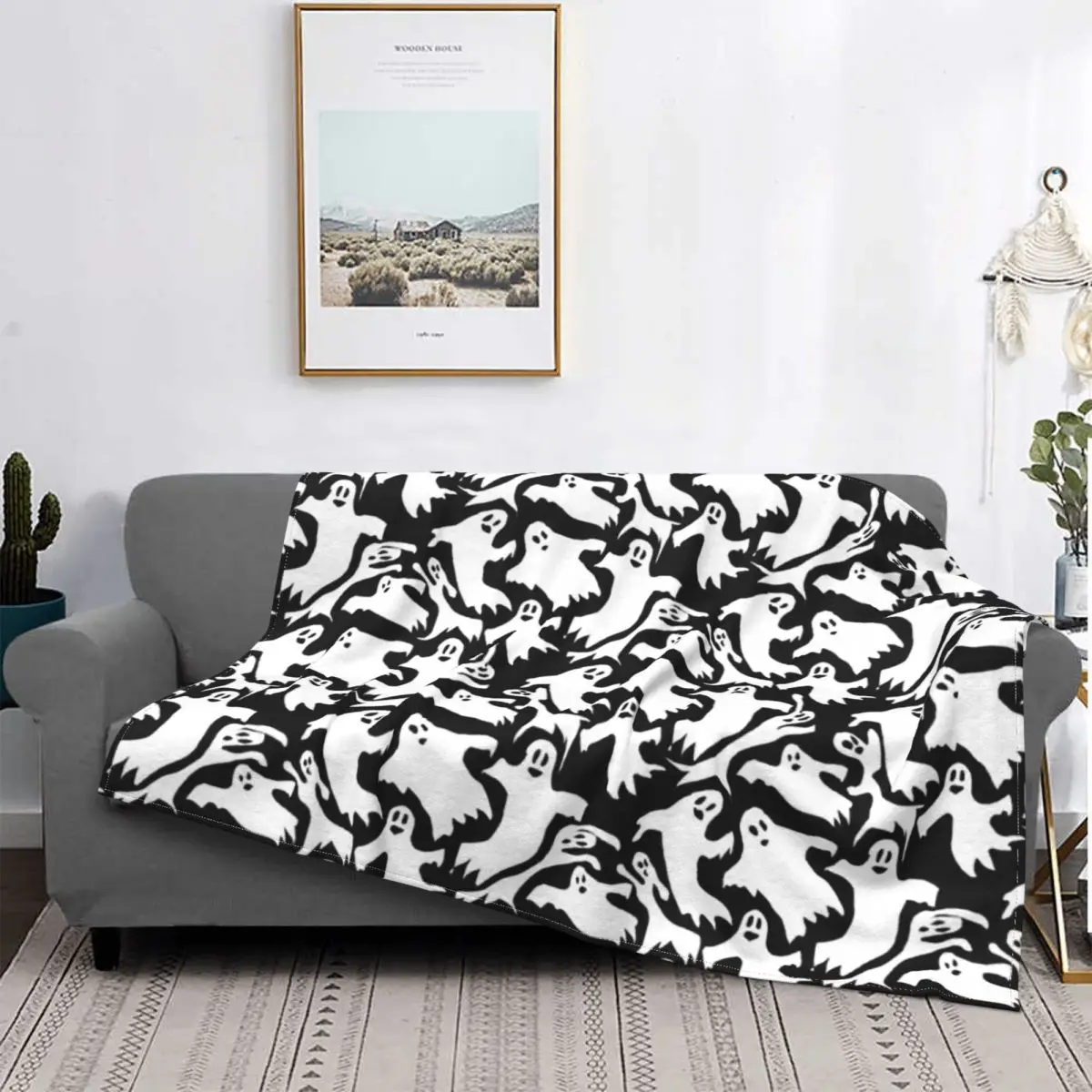 

Ghost-Manta a cuadros para cama, colcha Heat MICA, 220x240