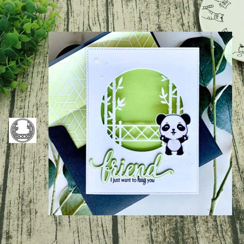 Металлические штампы из бамбука для сада штамп украшения скрапбукинга бумаги