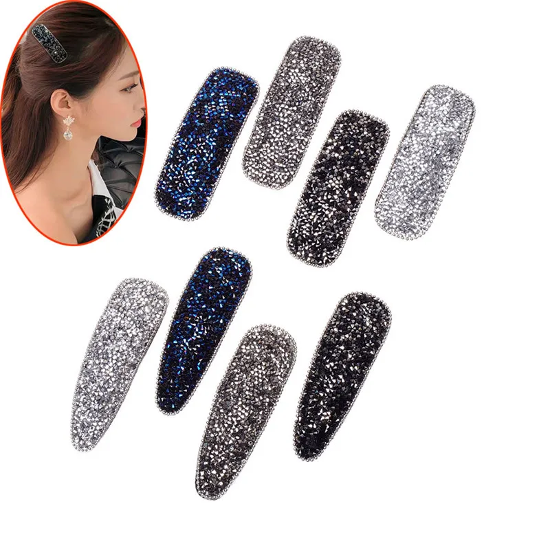 Заколки Стразы с кристаллами для женщин аксессуары волос Простые Модные