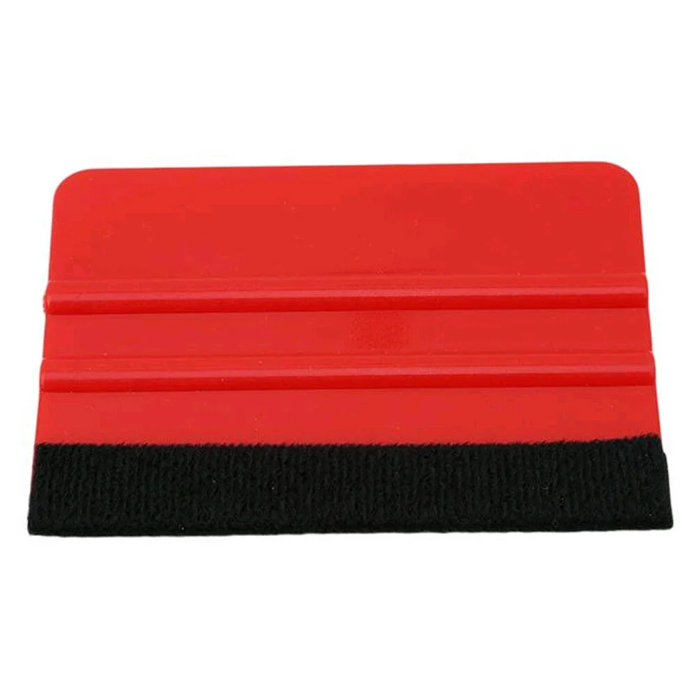 

Plastic Felt Edge Squeegee Car Vinyl Wrap Application Tool Scraper Decal Top Edge Scraper Vinyl Plastic Soft Felt Durable