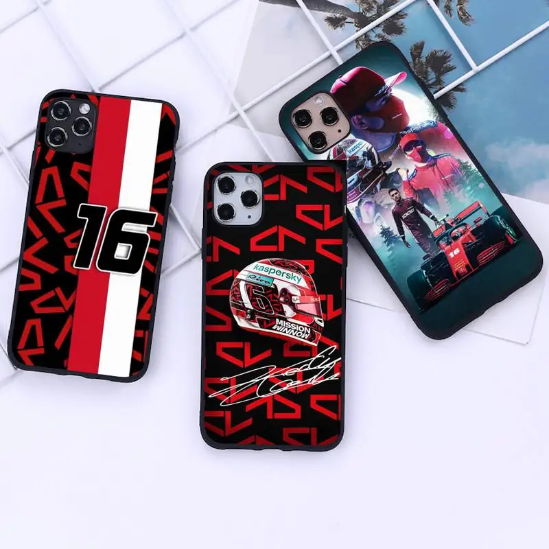

Charles Leclerc 16 F1 Phone Case for iphone 12 11 Pro Mini XS MAX 8 7 6 6S Plus X 5S SE 2020 XR cover