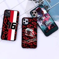 charles leclerc 16 f1 phone case for iphone 12 11 pro mini xs max 8 7 6 6s plus x 5s se 2020 xr cover