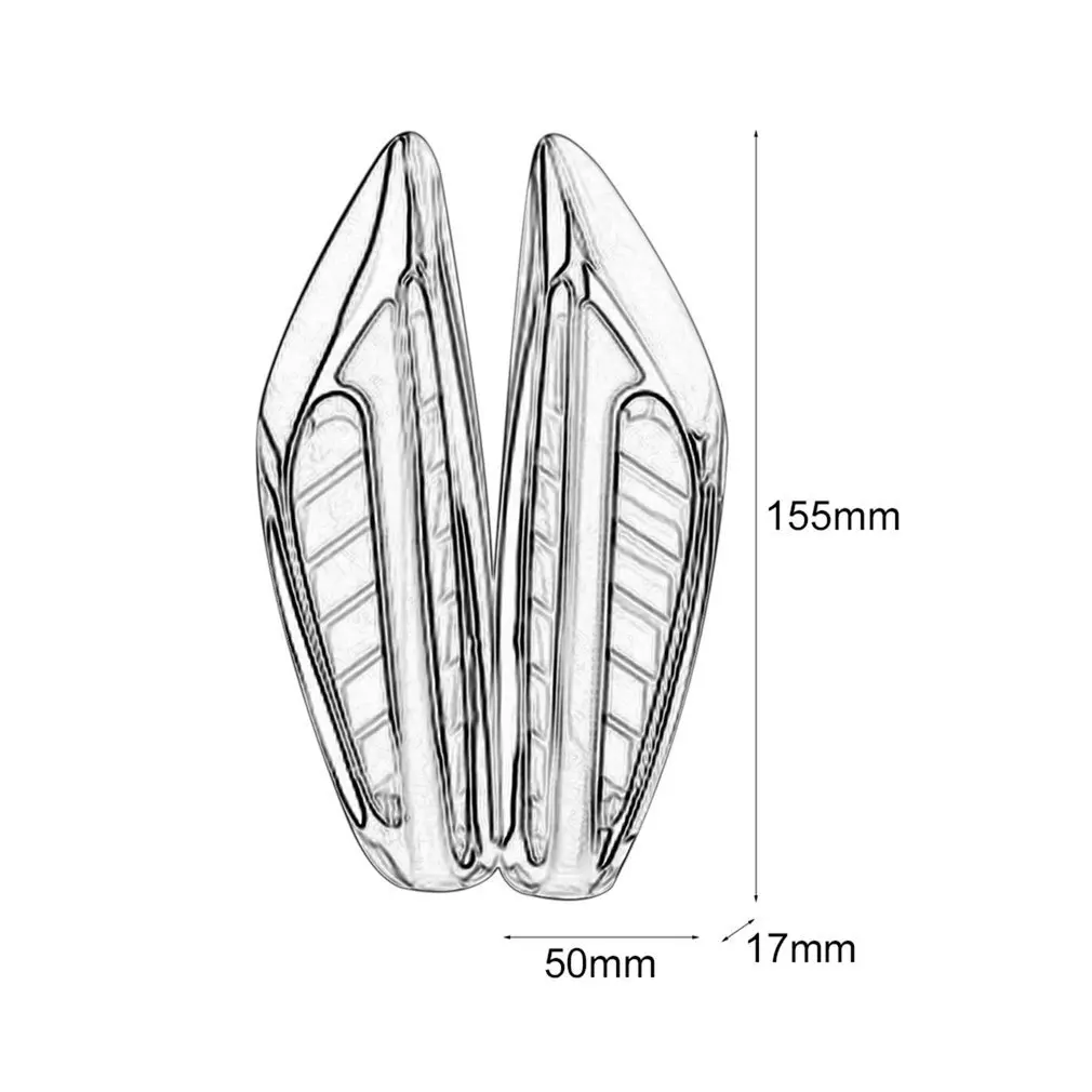 

1 pair(2pcs) Car Styling Universal 12V Car LED Turn Signal Light Lamps Blade Steering Light Fender Side Marker Light Hot