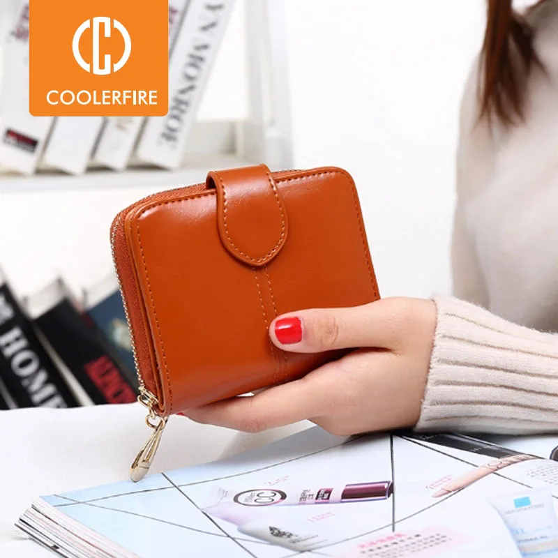 Женский кошелек CCOOLERFIRE женский кожаный длинный держатель для карт