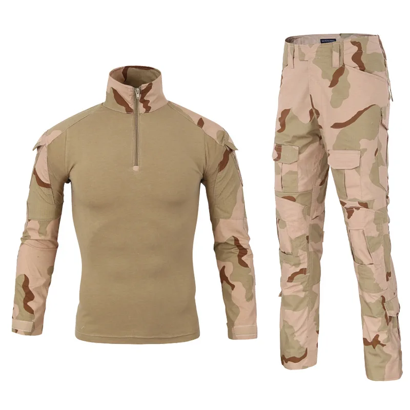 

Army Camouflage Hunting Clothes Military Tactical Uniform Men Combat Shirt Pants Clothing Set Airsoft Sniper Camo Suit