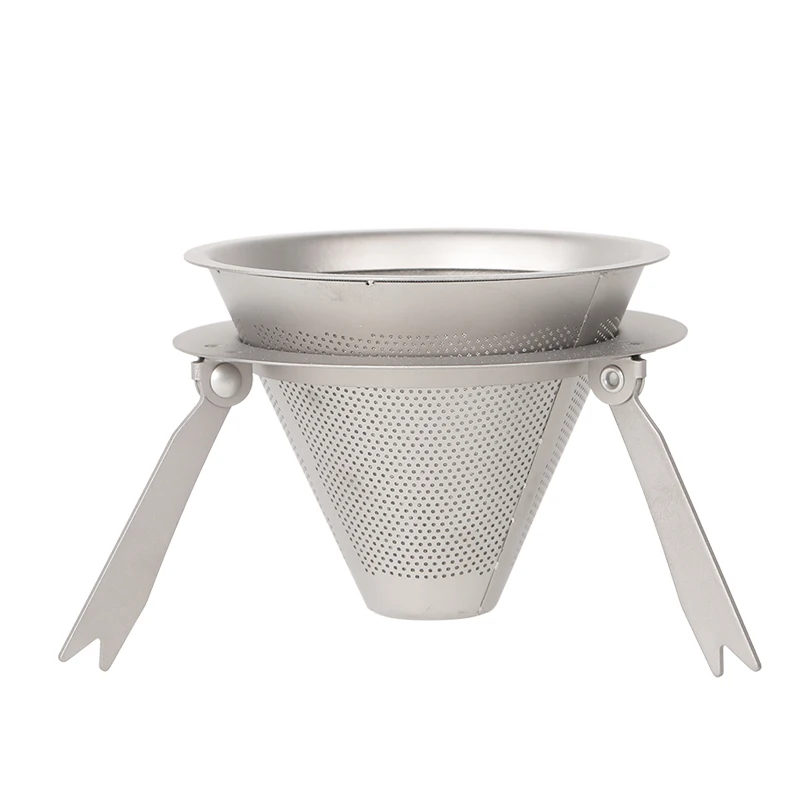 Coffee Filter Ровер верблюд многоразовый фильтр для кофе чистый титан держатель металлическая сетка Воронка корзины Фильтры для кофе капельница капельный Кофе фильтр чашка - Цвет: Coffee Filter