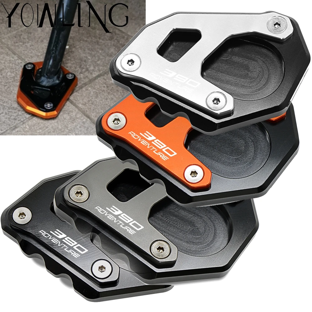 

390 ADV 390 Adventure 2020-2021 Motorbike Kickstand Side Foot Stand Enlarger Extension Enlarger Pate Pad Motorcyle Accessories