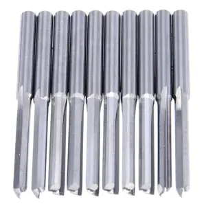 Концевая фреза из карбида вольфрама, хвостовик 3,175 мм, 2 фрезы, Фрезы с ЧПУ, 10 шт., 22 мм