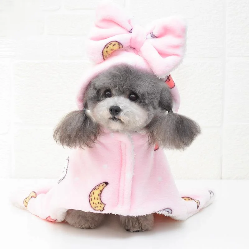 Банный халат для домашних питомцев банное полотенце с капюшоном собак