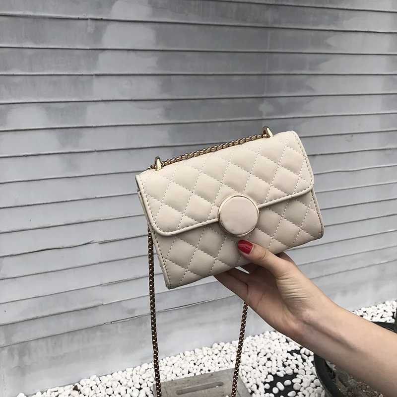 

2021 Luxury Designer Handbag New Style Small Bag Fashion Lingge Mini Solid Color Women's Bag Messenger Bag Chain Bag Satchels