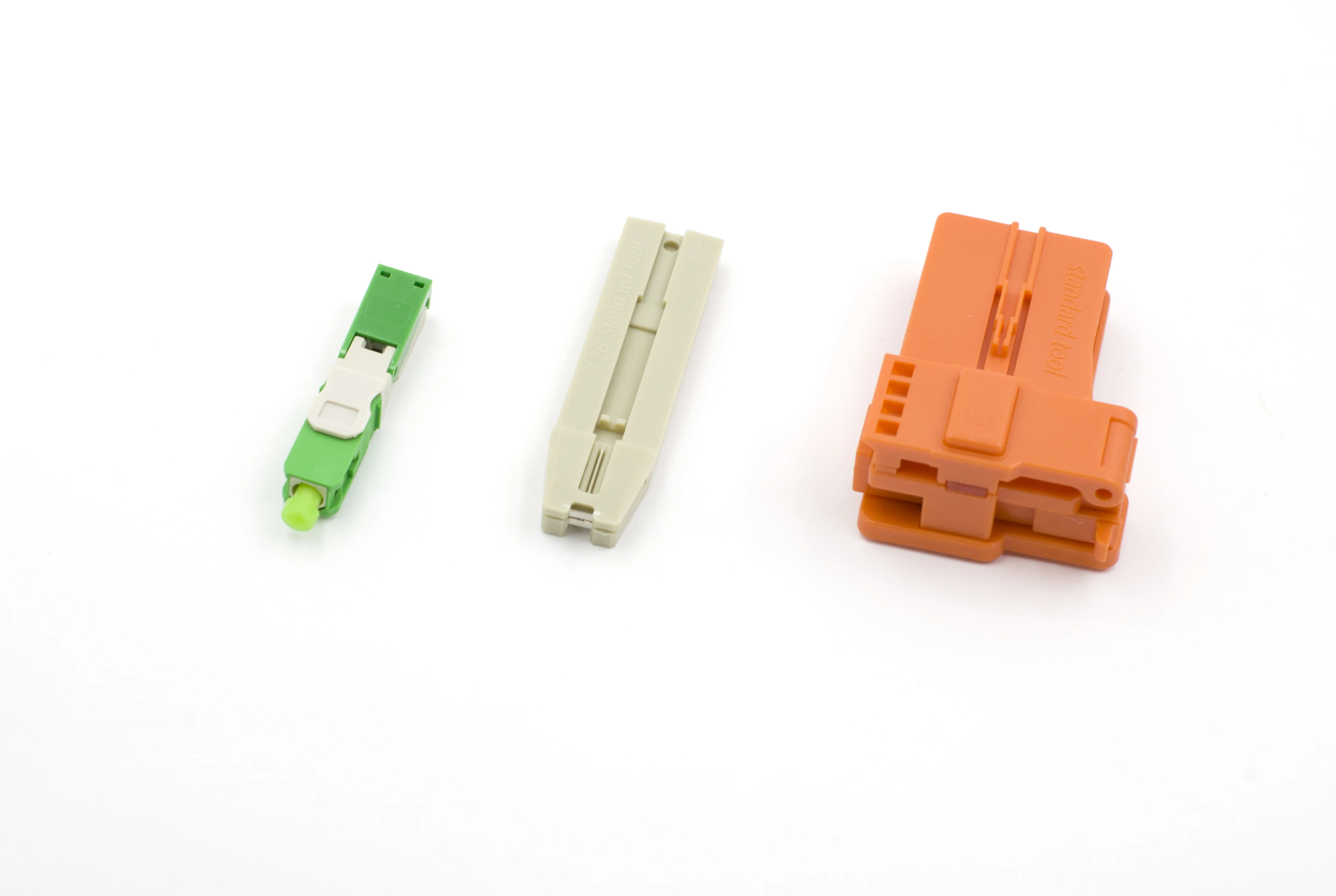 Tanie SC Włókno UPC światłowodowe Szybkie Złącza Jednomodowe SC APC Włókno światłowodowe Szybkie Złącza Mechaniczny Adapter Do Sieci FTTH CATV