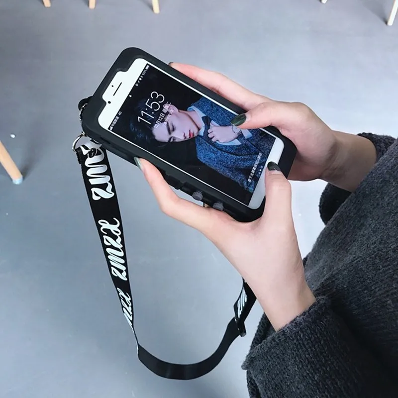 3D Ретро кошелек-камера Чехол-подставка для телефона для iPhone 11 pro Max XS MAX XR 7 8 plus 6 X Мягкая силиконовая задняя крышка с st