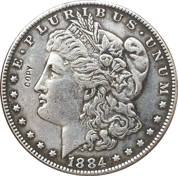 

1884-CC копия монеты доллара США Моргана