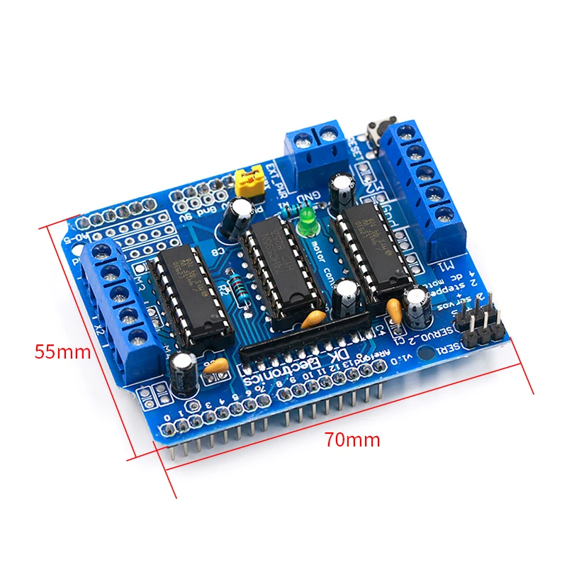 L293D двойной щит привода двигателя для arduino Duemilanove плата расширения управления