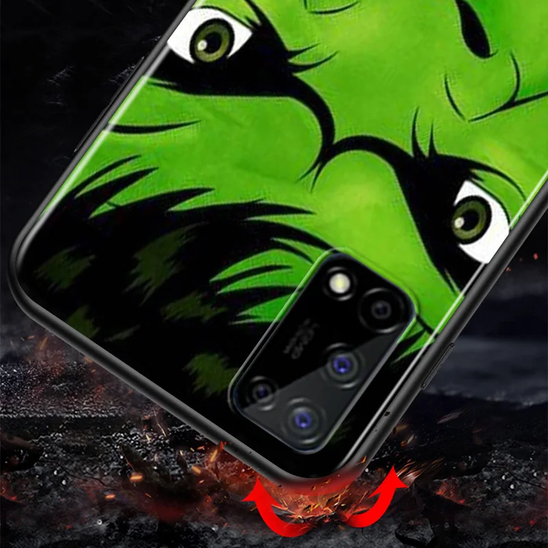 

Marvel Super Hero Avengers Hulk For Huawei Honor V30 30S 30i 30 20 20E 20i 20S Lite Pro Plus Soft TPU Silicone Black Phone Case