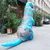 Синий T-REX для взрослых, надувной костюм динозавра, карнавальный костюм для костюмированной вечеринки в виде животного, нарядное платье, комбинезон, костюм на Хэллоуин для женщин - Цвет: Синий