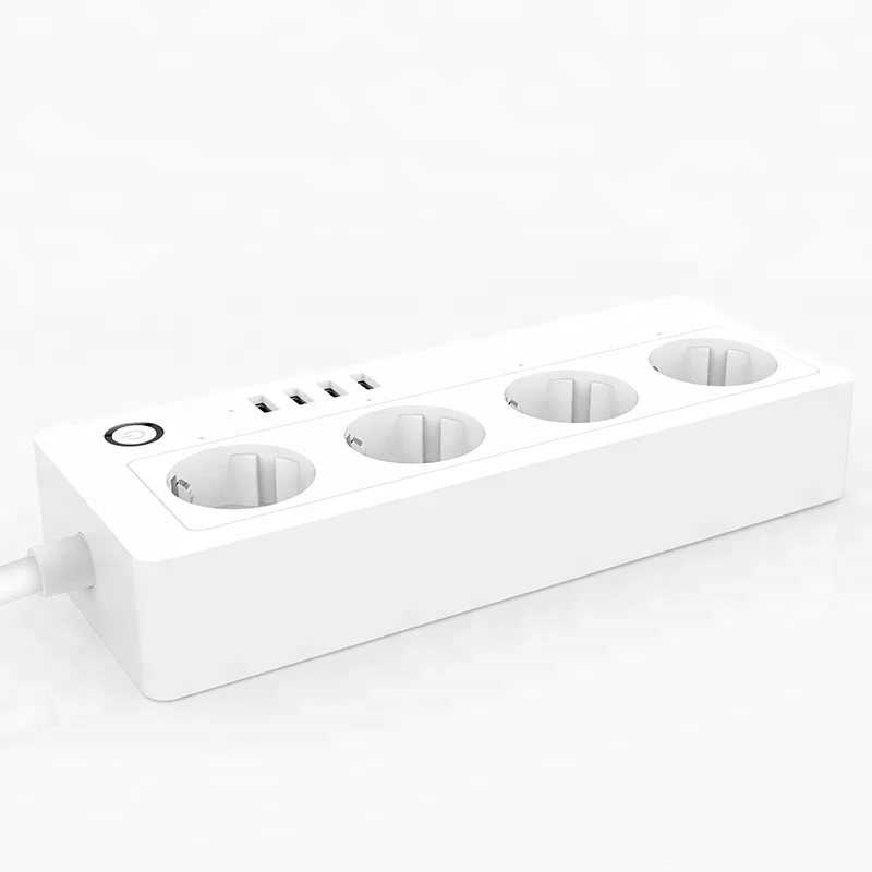 Мульти Wi Fi умная розетка удлинитель USB EU UK US Plug 16A работает с Alexa Google Home Tuya Smart Life
