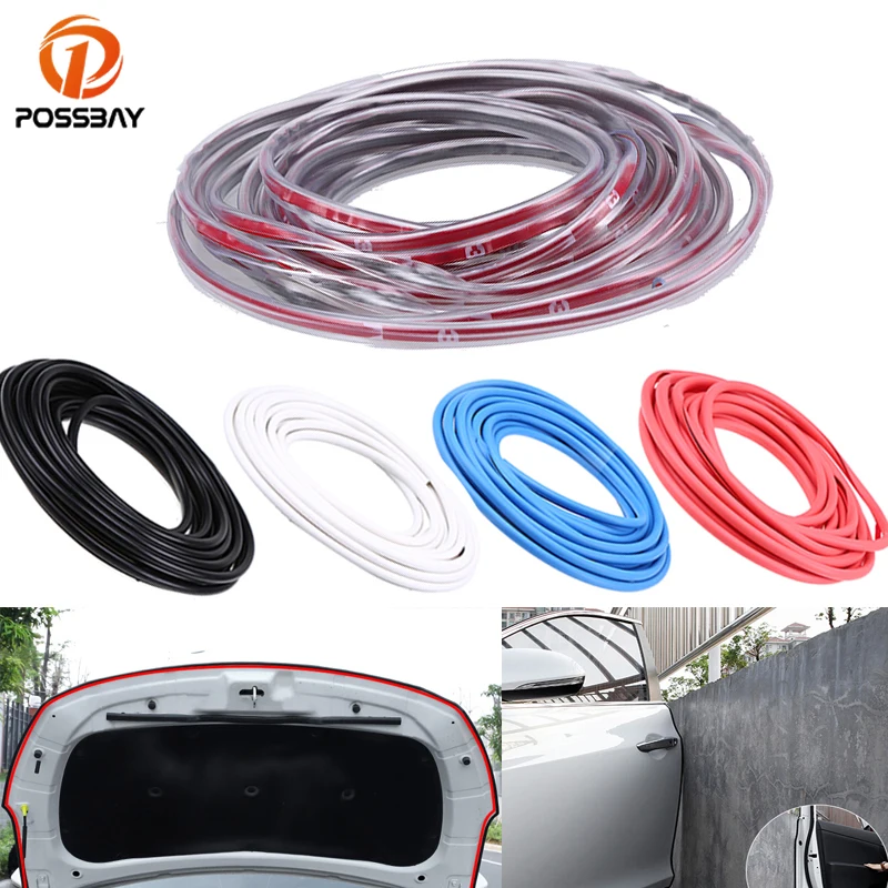 Posbay 5 м авто резиновые молдинги протектор полоса Универсальный Coche двери