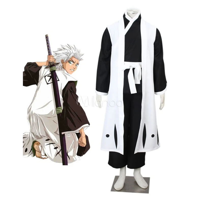 Яркий Hitsugaya Toushirou костюм для косплея по Вселенной Блич пояс кимоно брюки платье |