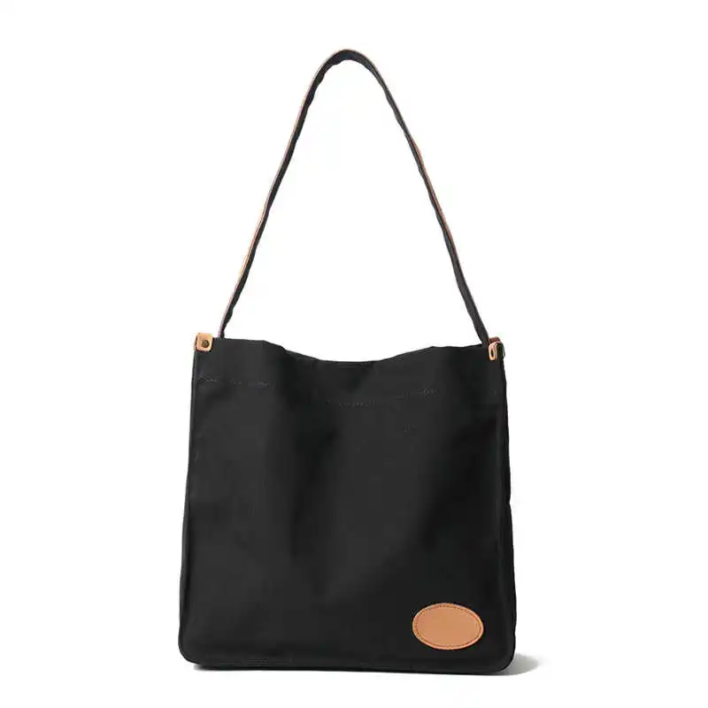 

New simple fashion ladies shoulder bag soft handle retro magnetic buckle durable canvas bag casual durable backpack