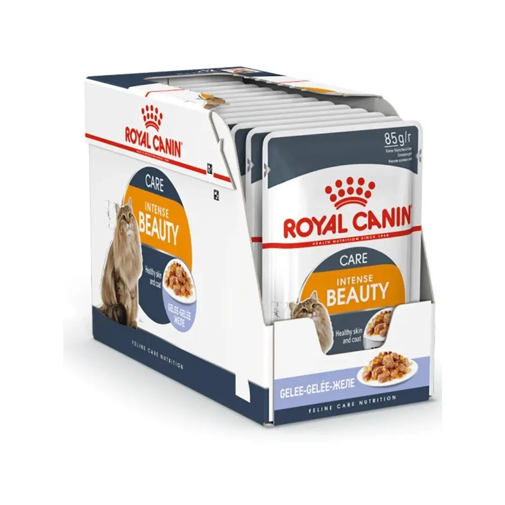 Royal Canin влажный корм для взрослых кошек всех пород идеальная кожа и шерсть в желе