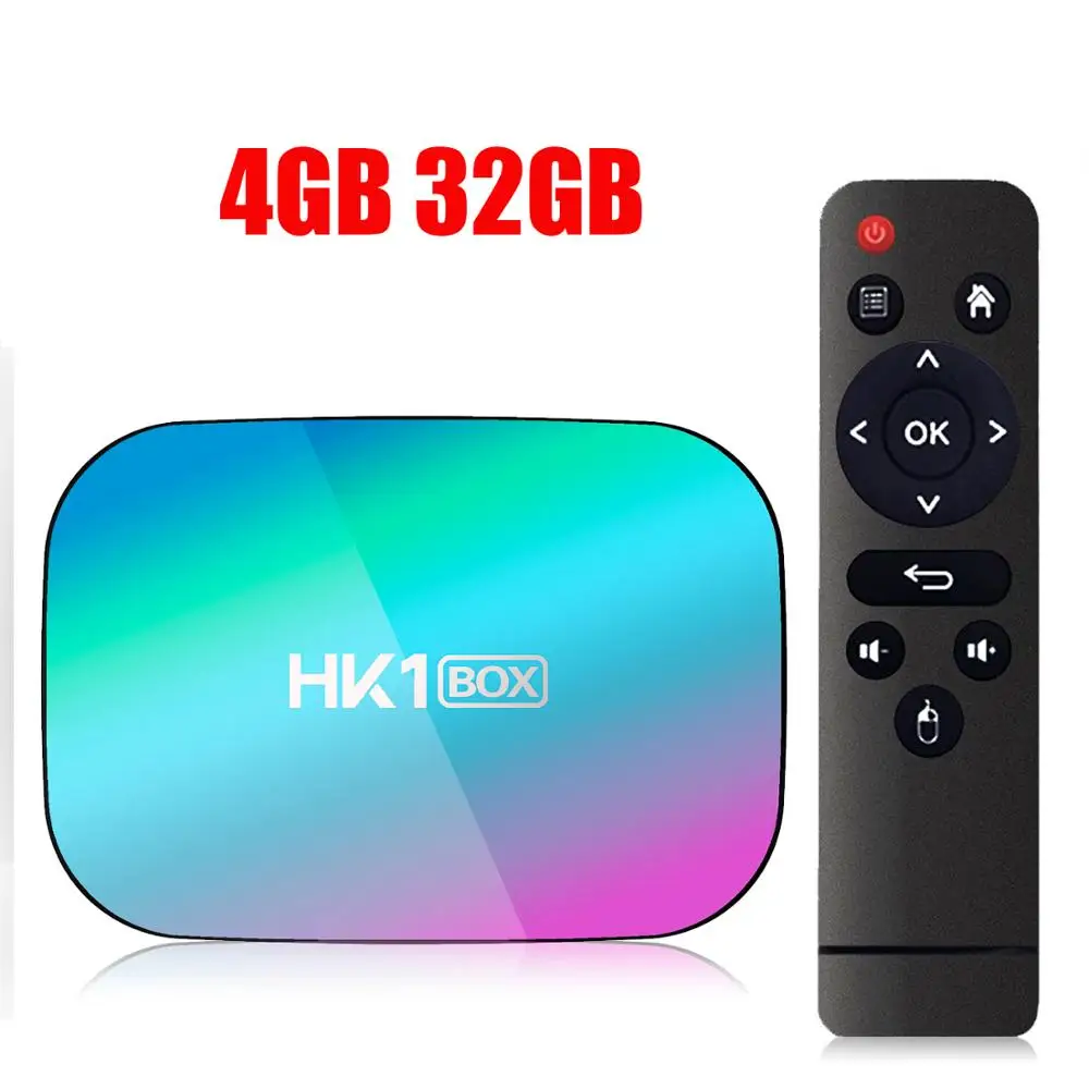 4GB 32GB Amlogic S905X3 Android 9,0 ТВ приставка HK1 коробка Четырехъядерный 4K 2,4G& 5G двухдиапазонный WiFi Ultra HD Смарт ТВ Медиаплеер - Цвет: 4GB 32GB