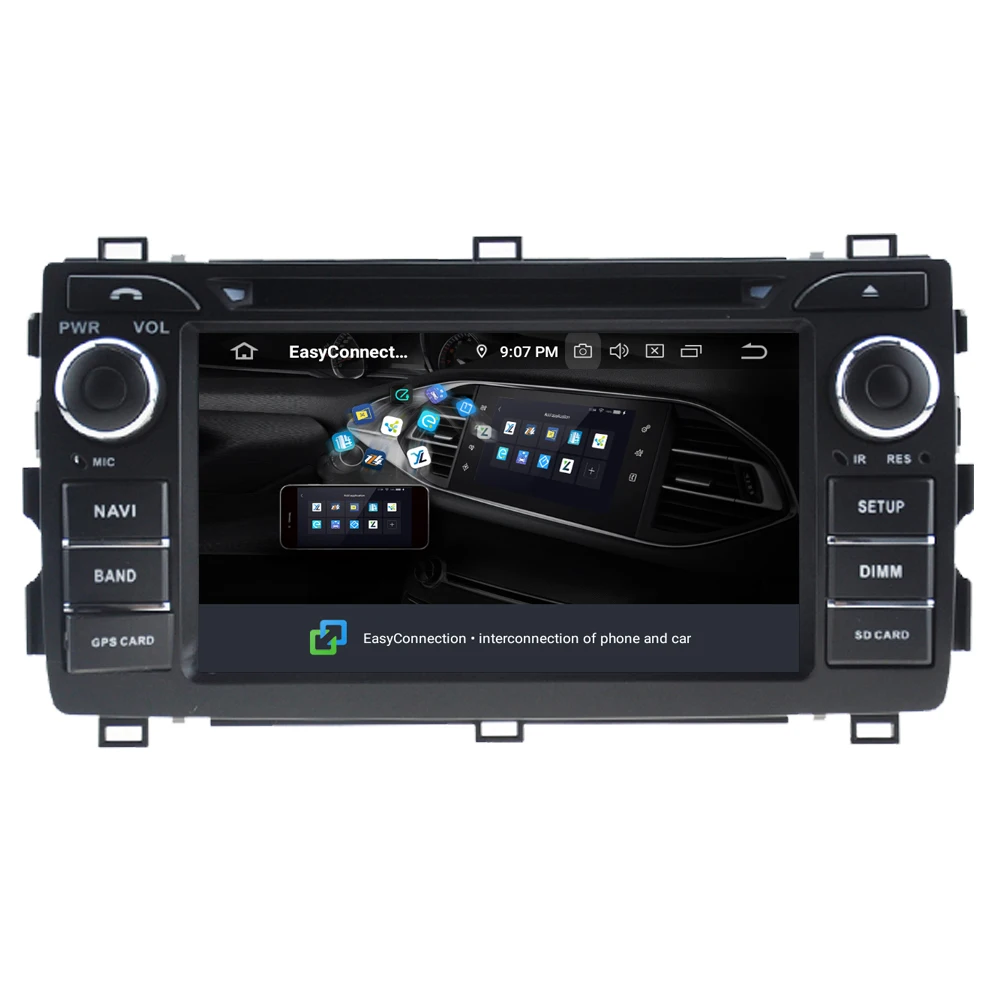 Автомобильный мультимедийный плеер RoverOne для Toyota Auris &amp E180 2013 - 2018 Android 10 4G + 64G DVD