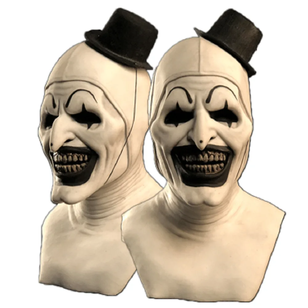 Halloween Scary Clown Mask Adult Men Woman Horrible Latex Evil Killer Demon party costume props |