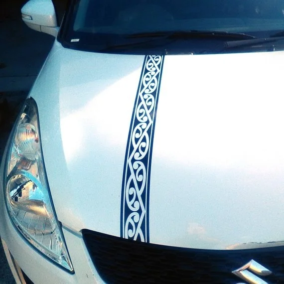 

For Kiwi Pride NZ Kowhaiwhai Sticker 45" x 3" Maori tribal design Car Cut vinyl Decal