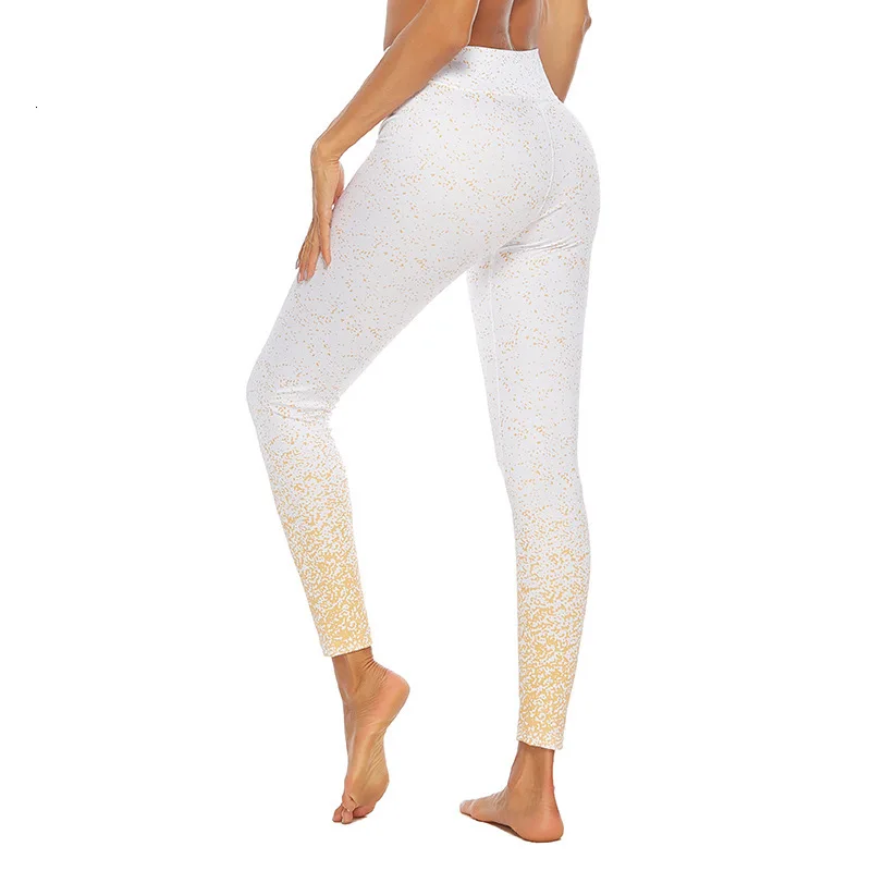 2019 позолоченные женские леггинсы с принтом Бодибилдинг Высокая талия брюки