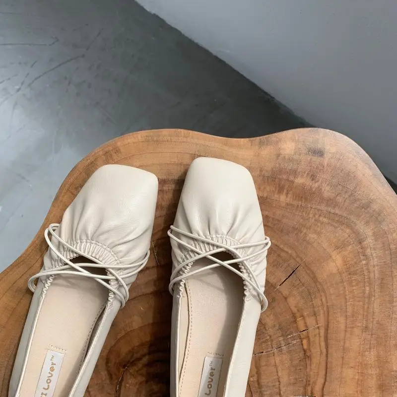 

Korean Shoes Slip-on Square Toe Female Footwear Autumn Loafers With Fur Casual Sneaker Soft 2021 Slip On Dress Fall Summer Cross