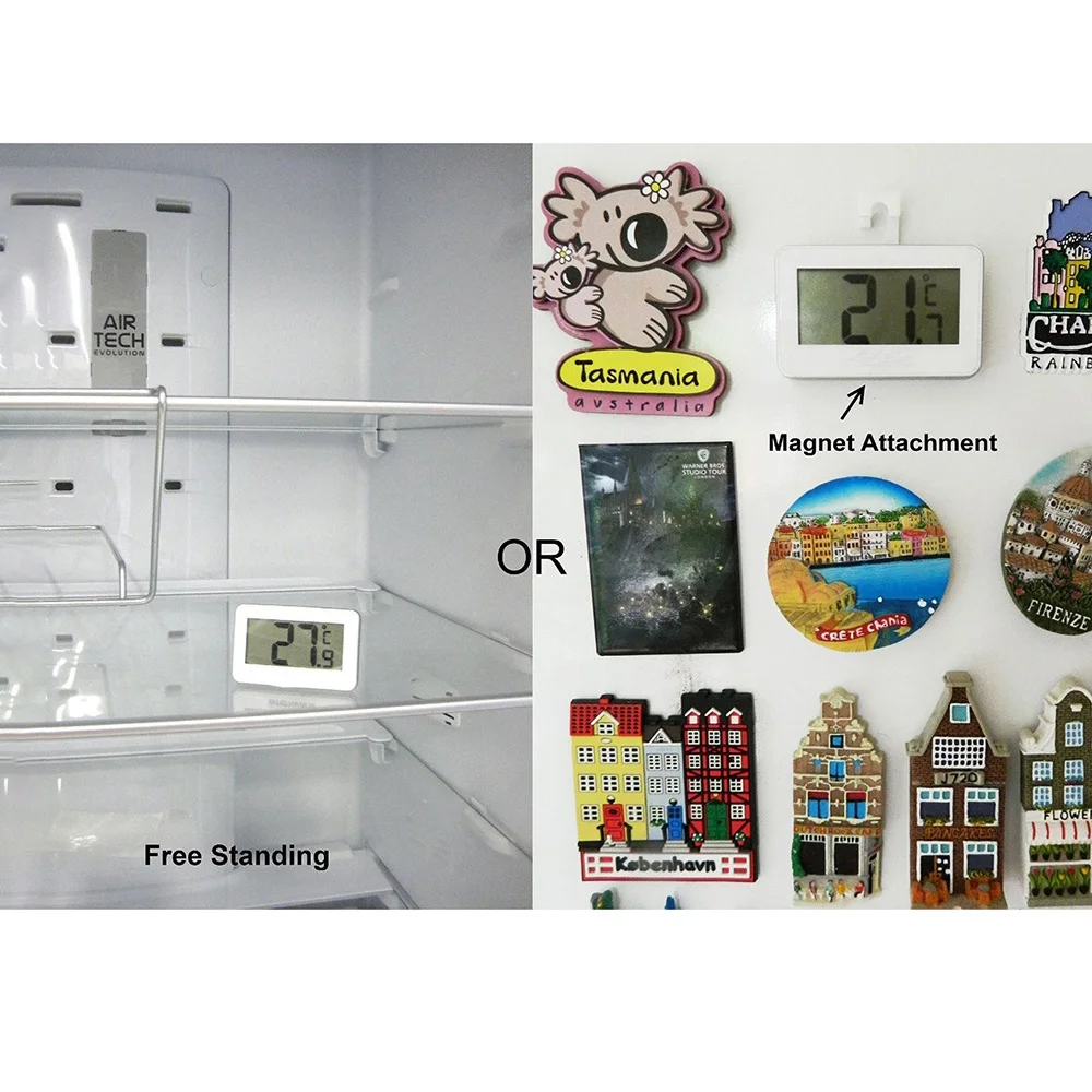 LCD цифровой экран точный холодильник термометр для холодильника морозильник