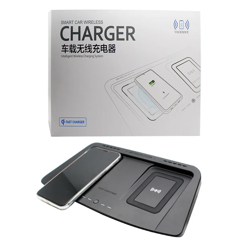 15w car charger for toyota highlander qi wireless charging plate mobile phone fast charging accessories rack holder 2015 2019 free global shipping