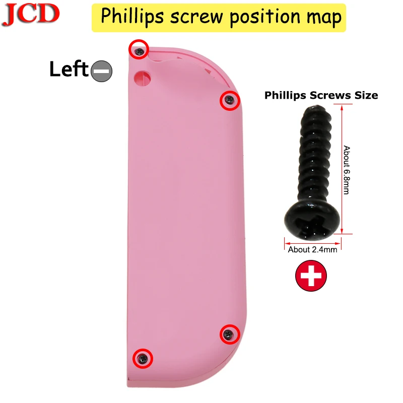 JCD прозрачный цвет DIY для Joy-Con корпус чехол для kingd контроллер NS оболочка игровая консоль для переключателя влево или вправо