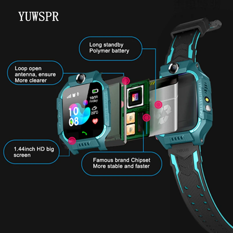 Отслеживания дети умные часы Водонепроницаемый фунтов позиционирования 1 44