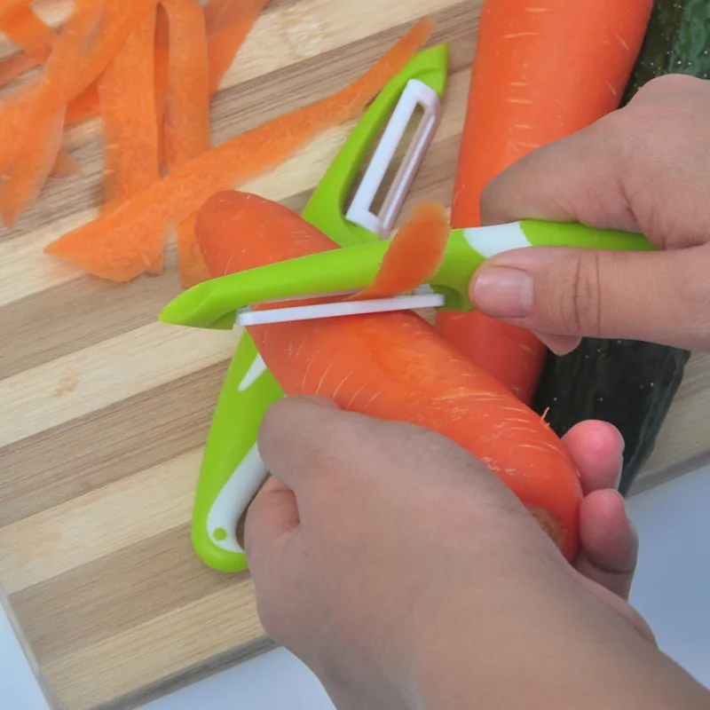 Морковь Картофель Фрукты Shred овощная Терка нож из нержавеющей стали Овощечистка 1