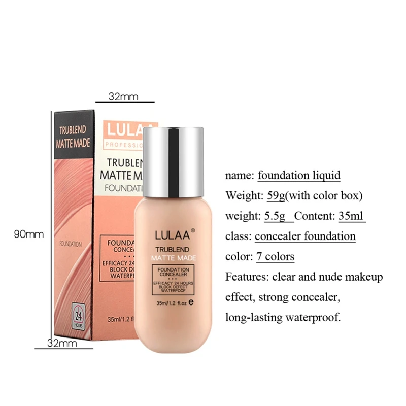 Увлажняющая Основа для макияжа скрывает дефекты даже кожи цвет лица основа