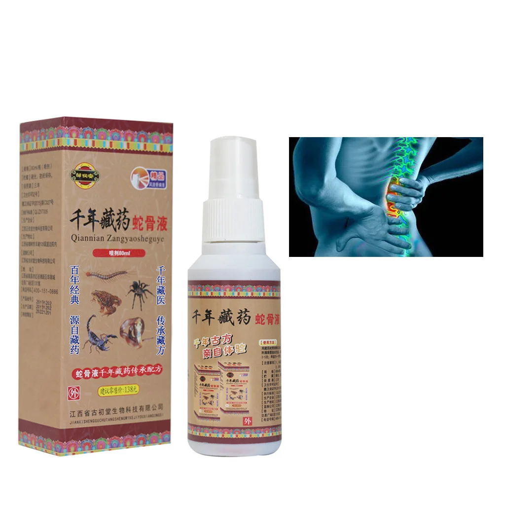 

Essential Oil Ease Pain Cold Compress 80ml/bottle Neck Lumbar Disc Protrusion Muscle Treatment Spray Top Quality