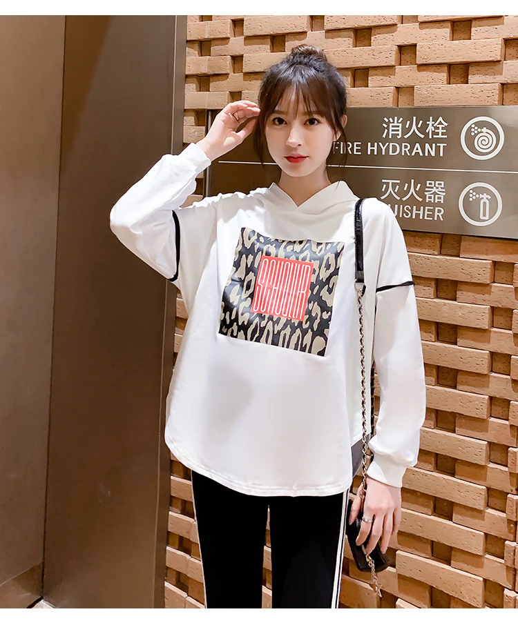 Spring Maternity Top Leggings Suits Long Sleeved Sweatshirt Sets Clothes for Pregnant Women Sports Hoodie Autumn Clothing C880