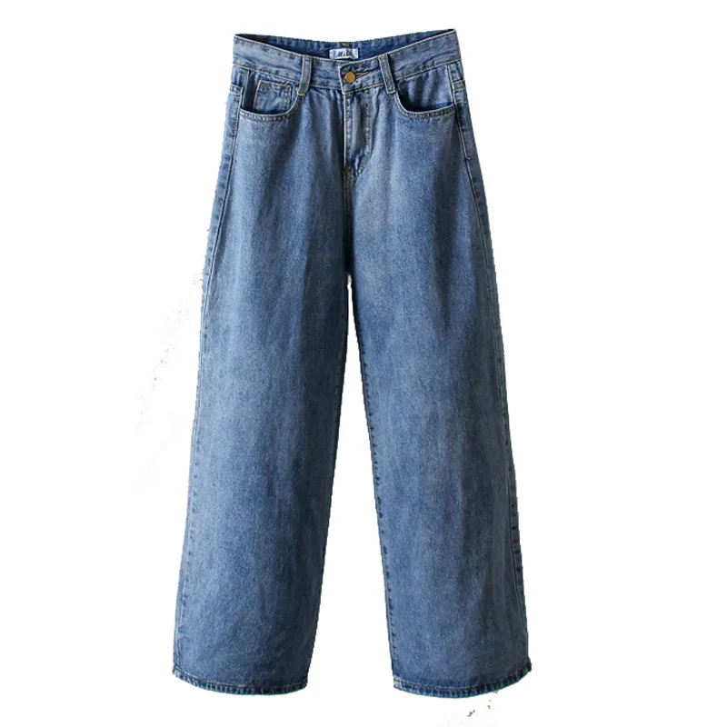 

3Colors Vintage Female Fashion Loose Soft High Waist Straight Wide Leg Streetwear Harajuku Jeans