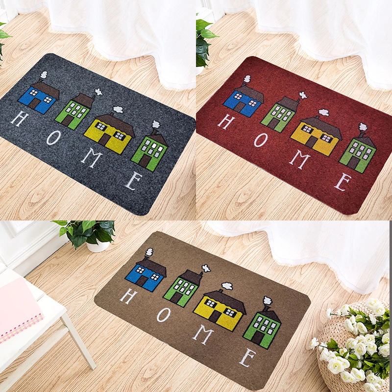 

Entrance Doormat TPR Front Door Mat With Rubber Non Slip Absorbent Carpet Thick Bath Rugs Floor Mat Carpet Home Decor