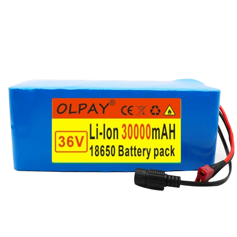 

Original 36V battery 10S4P 30Ah battery pack 500W high power battery 42V 30000mAh Ebike electric bicycle BMS+42v charger