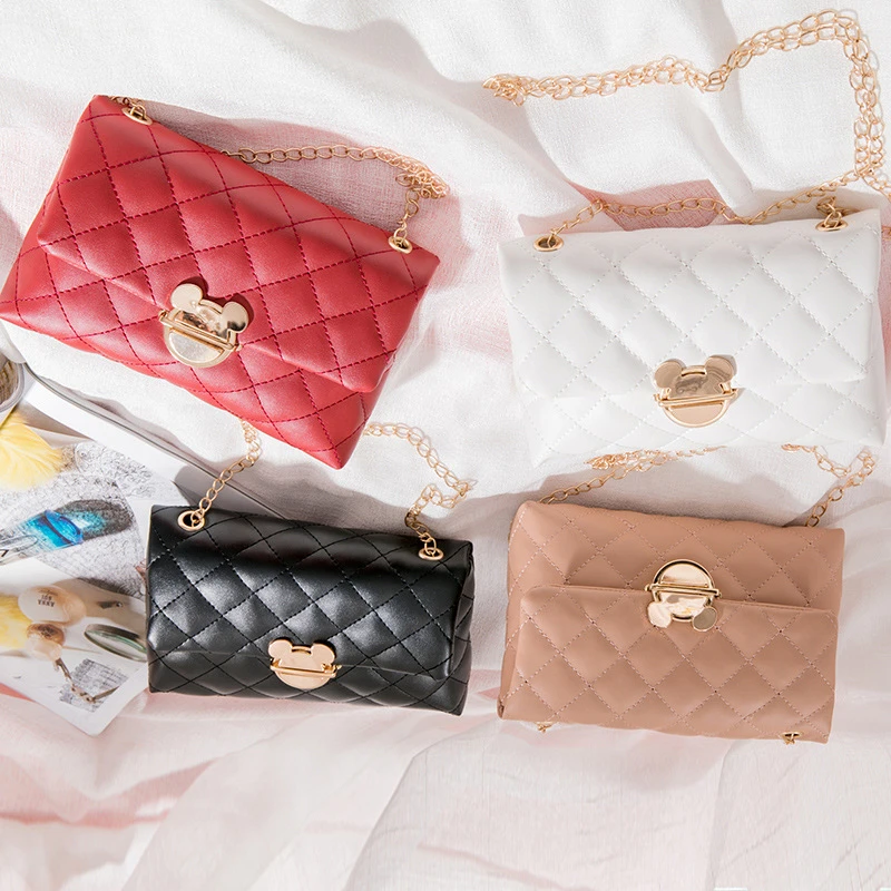 

Wholesale Women's Mouse Bag 2022 New Fashion Graceful Rhombus Chain Bag Shoulder/Crossbody Bag