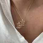 Индивидуальное женское ожерелье с подвеской в виде буквы