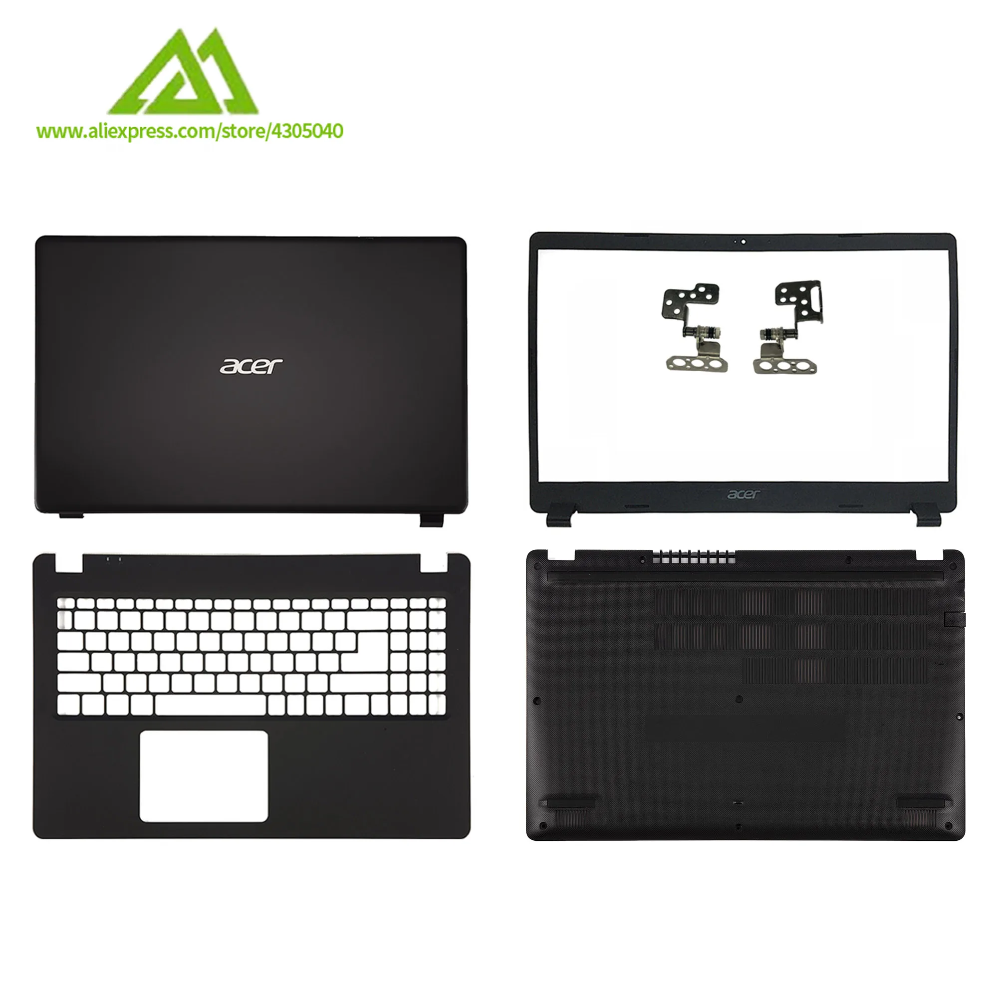 Новая Оригинальная задняя крышка ЖК-экрана/рамка/петли/Упор для рук/Нижняя Acer Aspire