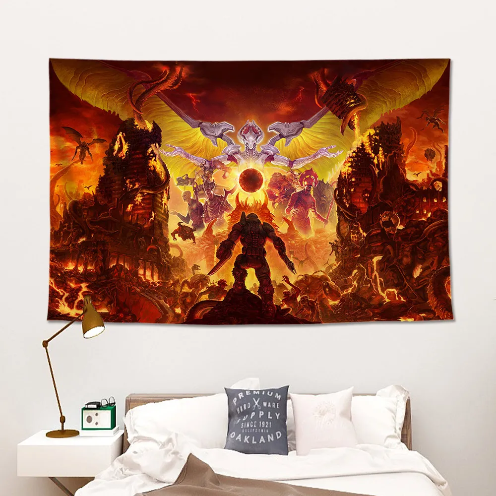 

HD The Game Poster DOOM Eternal canvas Oil Painting Wall Art Wall for Living Modern Home Decor for Picture Wall Art