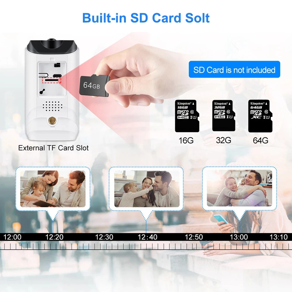 Ip камера для улицы и помещения 1080P HD беспроводная wifi перезаряжаемая на батарейках