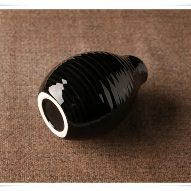 Белая/черная керамическая ваза для домашнего декора Настольная Ваза в форме