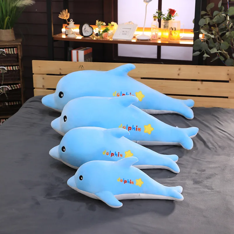 

Zqswkl 65/85/110cm plush toy creative soft simulation dolphin doll cute pillow hugs birthday gift soft toy big stuffed animals