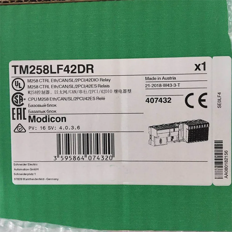 

Новый оригинальный в коробке TM258LF42DR {склад} гарантия 1 год отправка в течение 24 часов
